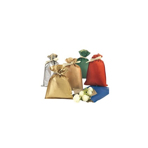 Busta regalo Natale - 25 x 40 cm - 45 gr - carta - 5 colori assortiti - PNP - conf. 50 pezzi