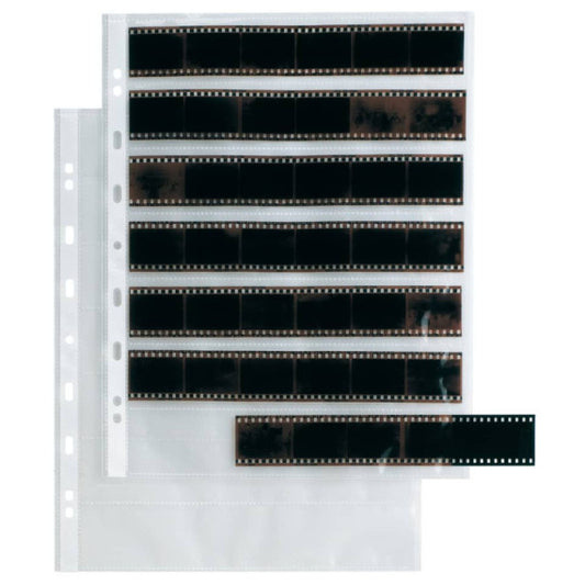 Buste a foratura universale Sei Rota Atla FN 35 per negativi 7 spazi 22x4 cm trasparente  conf. 10 buste - 662531