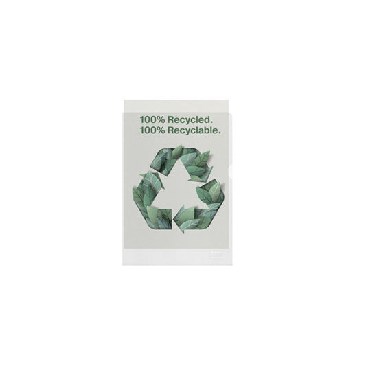 Buste a L De Luxe riciclate 100% - antiriflesso - f.to 22 x 30 cm - Esselte - conf. 100 pezzi