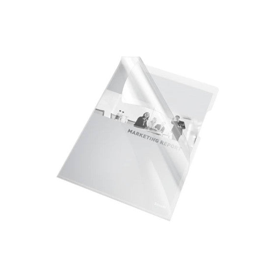 Buste a L non perforate Esselte Cristal trasparente 150 µm A4 lucido conf.25 - 55430