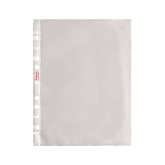 Buste a perforazione universale goffrate Esselte DELUXE 22x30 cm trasparente antiriflesso  conf.100 - 395697600