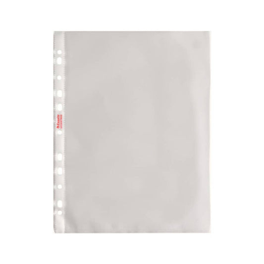 Buste a perforazione universale goffrate Esselte DELUXE 22x30 cm trasparente antiriflesso  conf.100 - 395697600