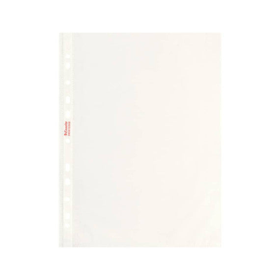 Buste a perforazione universale goffrate Esselte STANDARD PP antiriflesso trasparente A4  conf.200 - 395613300
