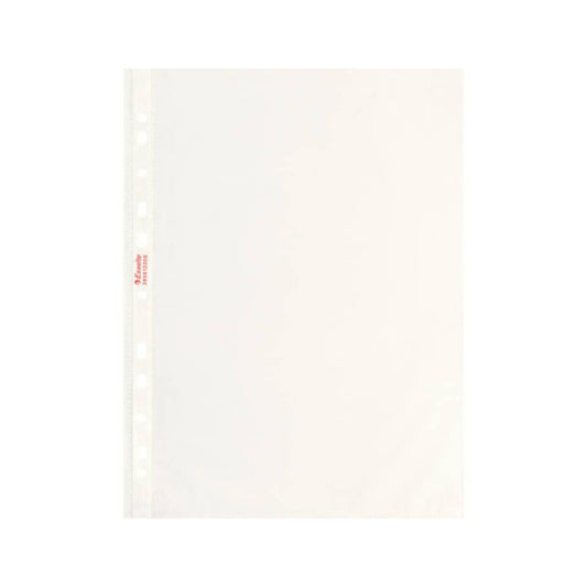 Buste a perforazione universale goffrate Esselte STANDARD PP antiriflesso trasparente A4  conf.200 - 395613300
