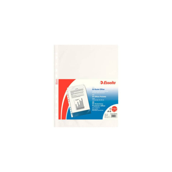 Buste a perforazione universale lisce Esselte Copy Safe 22x30 cm Office medio spessore - conf.50 - 395097000