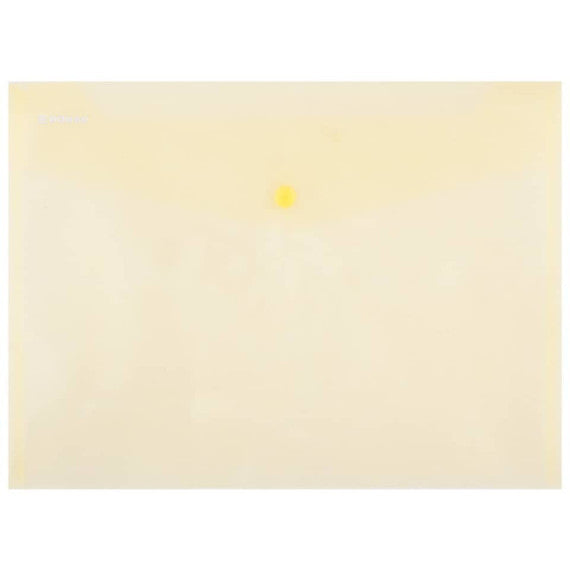 Buste con bottone in PPL ecologico Donau formato A4  giallo - conf. da 12 pz - 8544001PL-11