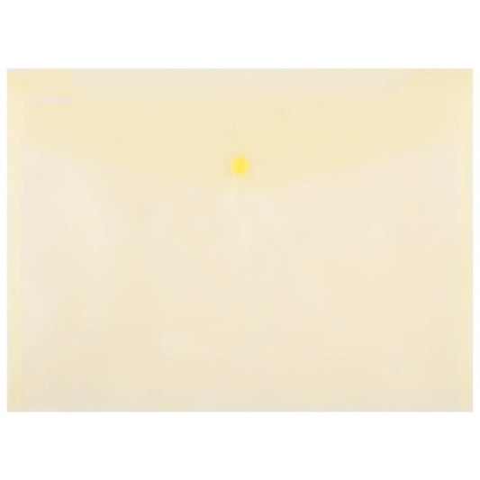 Buste con bottone in PPL ecologico Donau formato A4  giallo - conf. da 12 pz - 8544001PL-11