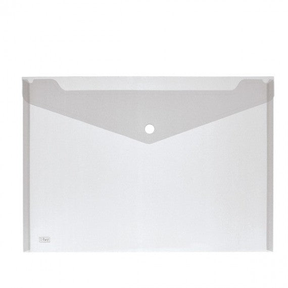 Buste con bottone - PPL - 33,5x23,5 cm - colori assortiti - Lebez - conf. 5 pezzi