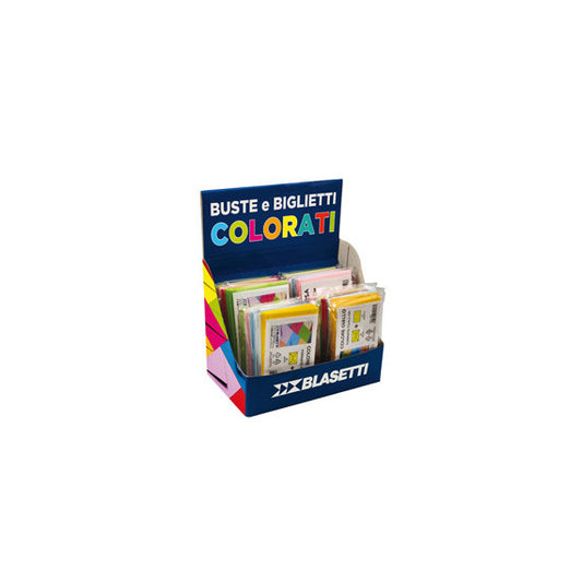 Buste e biglietti regalo - formati e colori assortiti - Blasetti - expo 25 conf.
