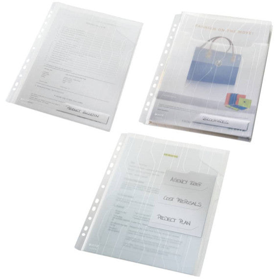 Buste espandibili con lembo Leitz COMBIFILE in PPL A4 bianco confezione da 3 pezzi - 47270003
