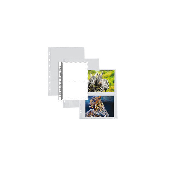 Buste forate Atla F porta foto - 4 spazi 15x21 cm - trasparente - Sei Rota - conf. 10 pezzi