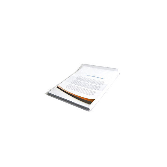 Buste forate con soffietto e patella - spessore 25 mm - liscio - 21x30 cm - trasparente - Starline