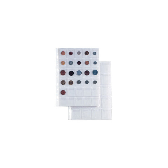 Buste forate Ercole porta monete - 30 tasche - PVC liscio - 21 x 29,7 cm - Sei Rota - conf. 10 pezzi