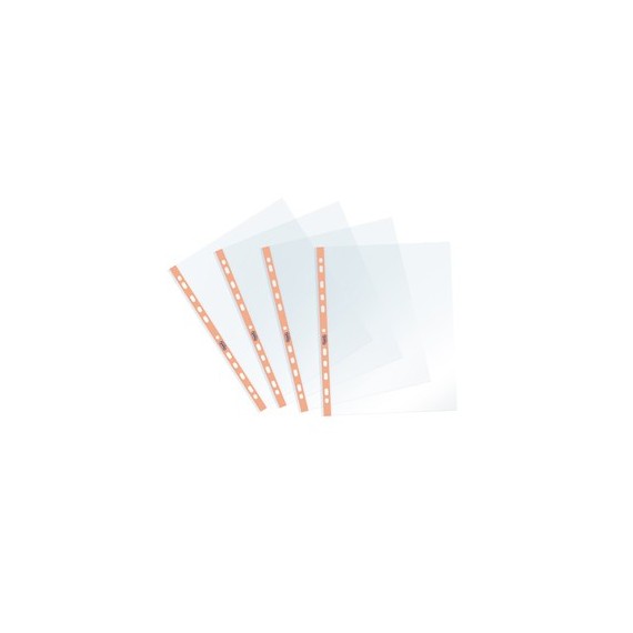 Buste forate Pastel - c/ banda - liscia -.22 x 30 cm - arancio - Favorit - conf. 25 pezzi