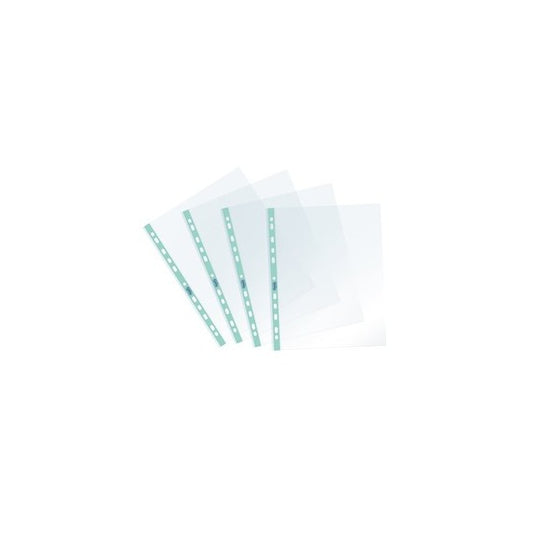 Buste forate Pastel - c/ banda - liscia - 22 x 30 cm - azzurro - Favorit - conf. 25 pezzi