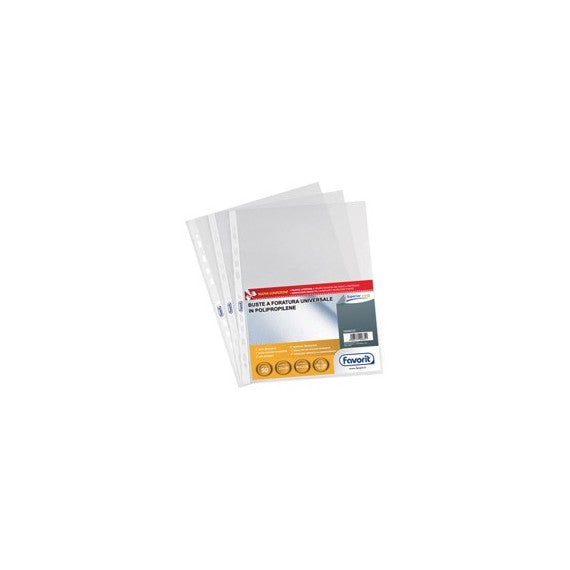 Buste forate Special PP - Superior - buccia - 22x30 cm - trasparente - Favorit - conf. 50 pezzi