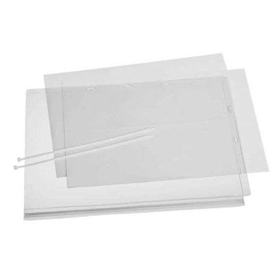 Buste impermeabili con fascette DURABLE A3 trasparenti conf. 5 pezzi - 5028-19