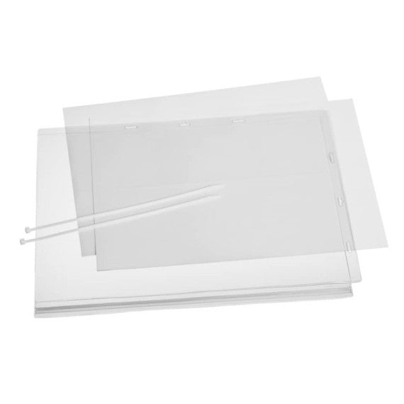 Buste impermeabili con fascette DURABLE A3 trasparenti conf. 5 pezzi - 5028-19