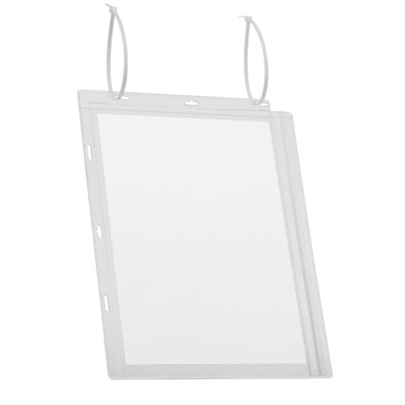 Buste impermeabili con fascette DURABLE A4 trasparenti - conf. 5 pezzi - 5027-19
