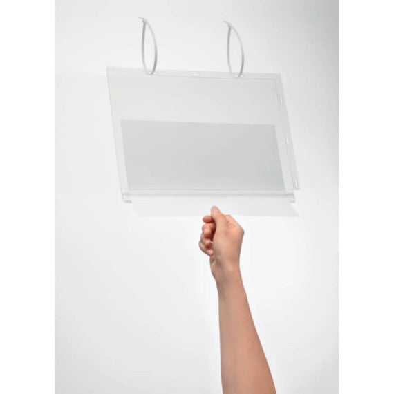 Buste impermeabili con fascette DURABLE A4 trasparenti - conf. 5 pezzi - 5027-19