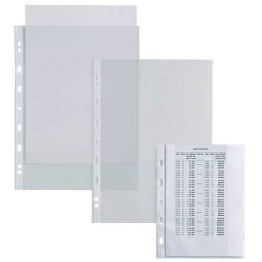Buste in PP buccia Sei Rota Atla 150 - alto spessore trasparente - 22x30 cm - conf. 50 pezzi - 662219