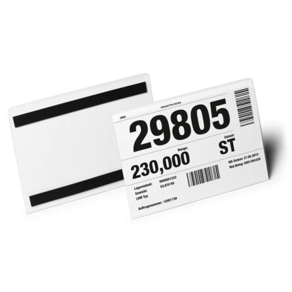Buste per identificazione Durable Hard Cover con bande magnetiche 210x148 mm in conf. 10 pz - 1198-19