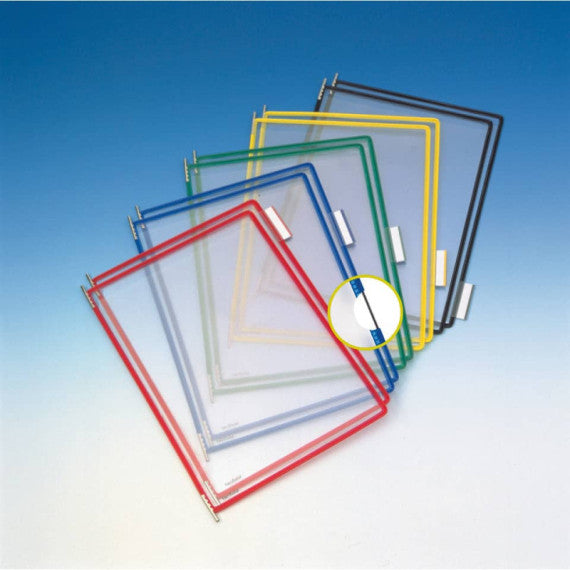 Buste per leggio Tarifold® T-Technic A4 assortiti - PVC bordo rinforzato Conf. 10 pezzi - B114009