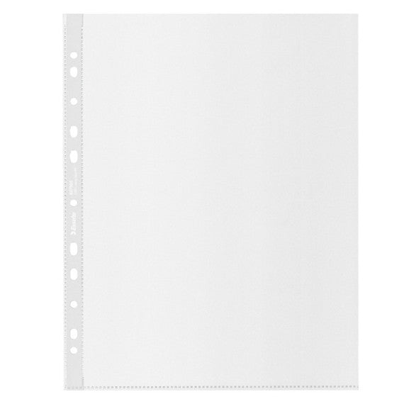 Buste perforate Office riciclate 100% - antiriflesso - f.to 22 x 30 cm - Esselte - conf. 50 pezzi