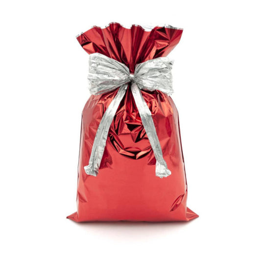 Buste regalo metallizzate Italpak - formato 10x15 cm - conf. 50 pz rosso X007002101500
