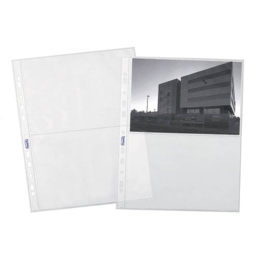 Buste trasp. a foratura universale FAVORIT portafoto liscia top 10x15 cm (x4 tasche)  Conf. 10 pz - 100460150