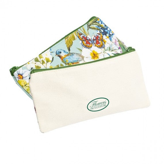 Bustina Nature Flowers Monocromo - 22 x 10 cm - tessuto - fantasie assortite - Pigna
