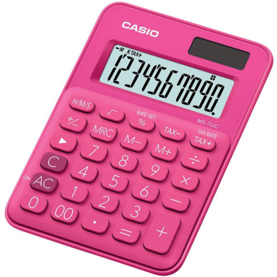 Calcolatrice da tavolo Casio 10 cifre fucsia MS-7UC-RD