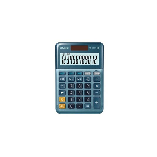 Calcolatrice da tavolo MS-120EM - 12 cifre - blu - Casio