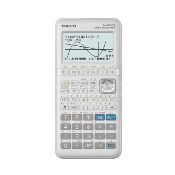 Calcolatrice grafica CASIO bianco display 216x384 pixel - FX-9860GIII-W-ET