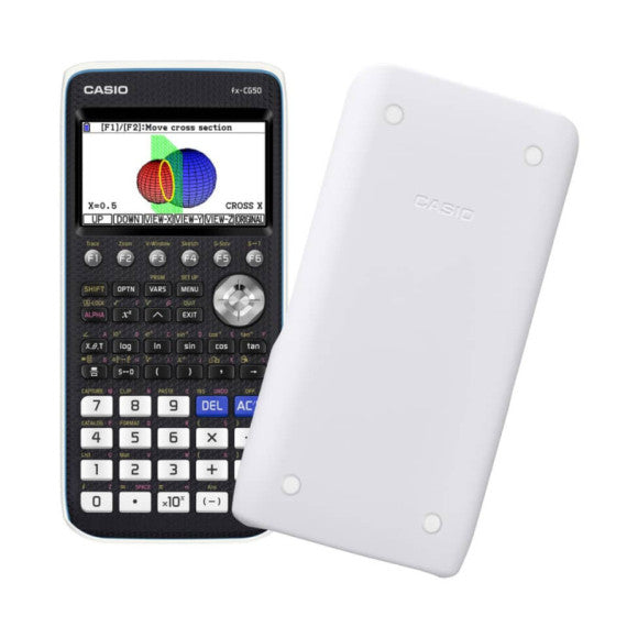 Calcolatrice grafica Casio nera senza CAS con oltre 65.000 colori Ammessa alla Maturità  - FX-CG50-W-EH