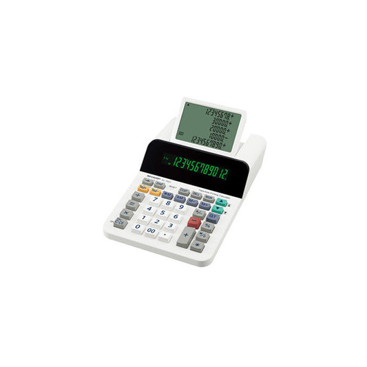 Calcolatrice scrivente EL 1501 - 12 cifre - display a 12 cifre - con uno LCD a 5 righe - EL1501 - Sharp