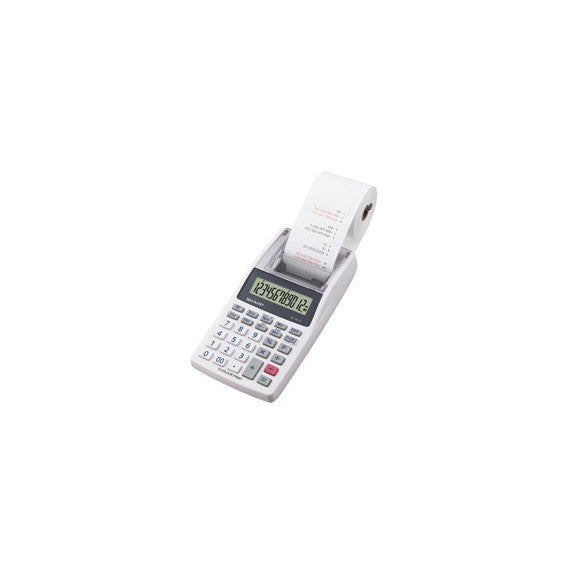 Calcolatrice scrivente mini EL1611V -  191x99x42 mm - 12 cifre - Bianco - Sharp - SH-EL1611V