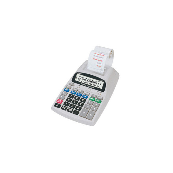 Calcolatrice scrivente NPR711 - 12 cifre - 22,5 x 15,8 x 5,6 cm - bianco - Markin