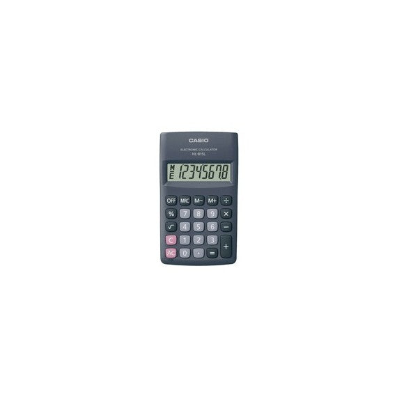 Calcolatrice tascabile HL - 815L BL - 8 cifre - grigio - Casio