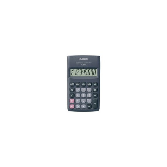 Calcolatrice tascabile HL - 815L BL - 8 cifre - grigio - Casio