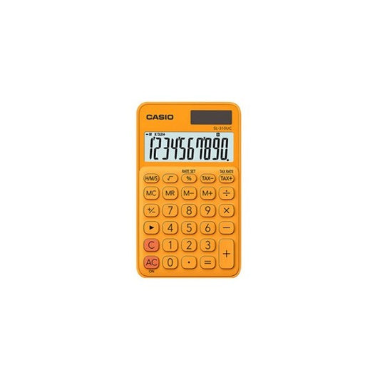 Calcolatrice tascabile SL-310UC - 10 cifre - arancio - Casio