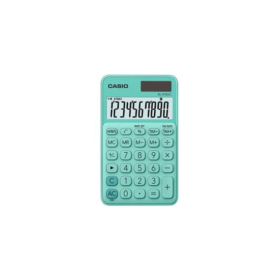 Calcolatrice tascabile SL-310UC - 10 cifre - verde - Casio