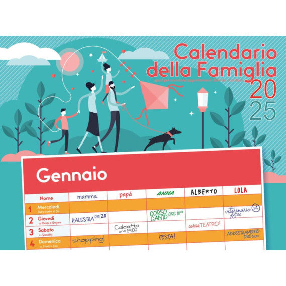 Calendario 2025 della famiglia formato 32x48 cm - conf. 5 pz - 25-CI124