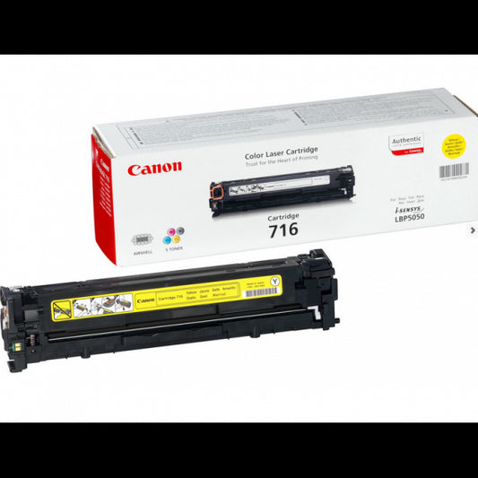 CANON 716 GIALLO 1977B002 TONER ORIGINALE PER CANON LBP 5050,MF8030,MF8040,MF8050,MF8080 CAPACITA' 1.500 PAGINE