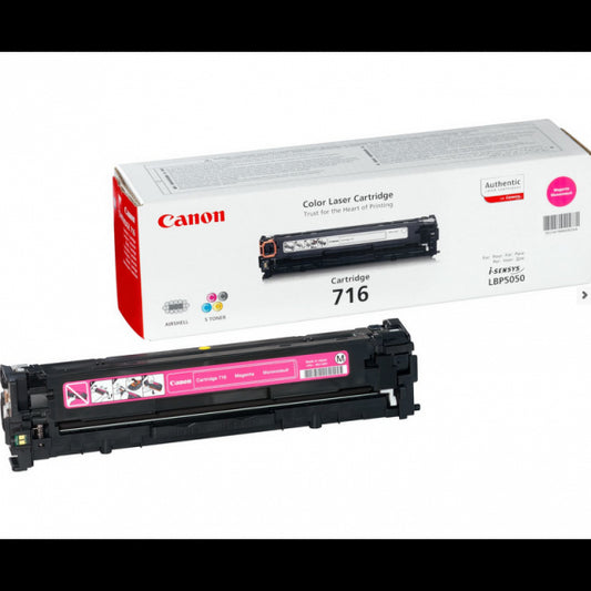 CANON 716 MAGENTA 1978B002 TONER ORIGINALE PER CANON LBP 5050,MF8030,MF8040,MF8050,MF8080 CAPACITA' 1.500 PAGINE