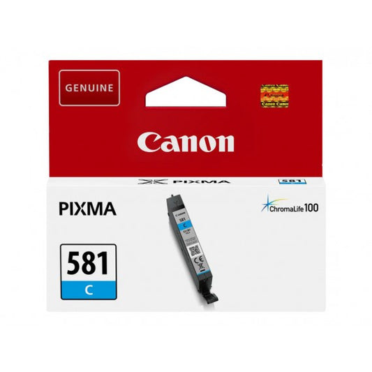 CANON CLI-581 CIANO 2103C001 CARTUCCIA ORIGINALE PER CANON TS6150,8150,9150,TR7550,8550 CLI581 CAPACITA' 5.6ML