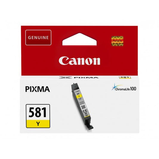 CANON CLI-581 GIALLA 2105C001 CARTUCCIA ORIGINALE PER CANON TS6150,8150,9150,TR7550,8550 CLI581 CAPACITA' 5.6ML