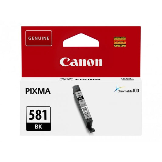 CANON CLI-581 NERA 2106C001 CARTUCCIA ORIGINALE PER CANON TS6150,8150,9150,TR7550,8550 CLI581 CAPACITA' 5.6ML