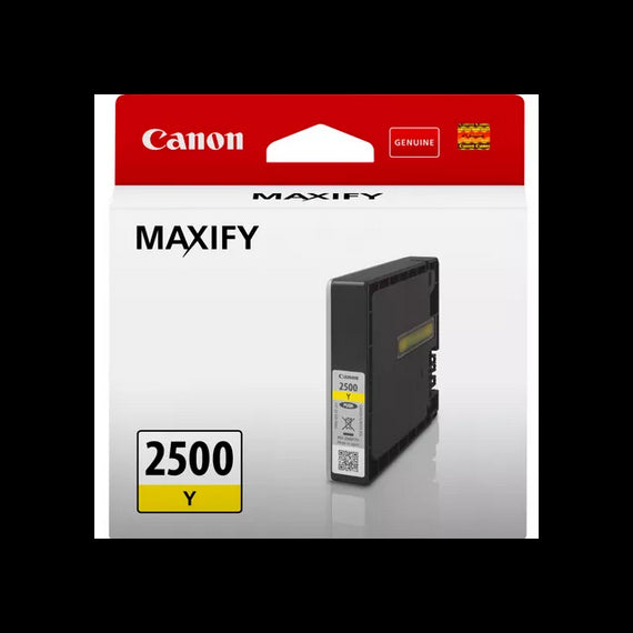CANON PGI-2500 Y GIALLO 9303B001 CARTUCCE ORIGINALE PER CANON iB4050 MB5050 MB5350 PGI2500 CAPACITA' 9.6ml