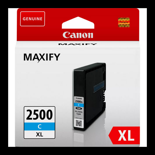 Canon PGI-2500XLC ciano 9265B001AA alta capcità cartuccia originale per Canon iB4050 MB5050 MB5350 PGI2500XL 2.100 pagine